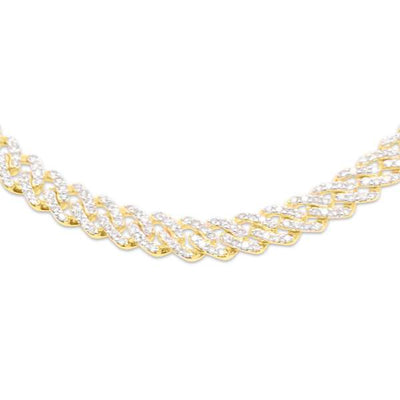 Iced Out Diamond Miami Cuban Link Chain (8.25CT) in 10K Gold - 6mm (22 Inches)