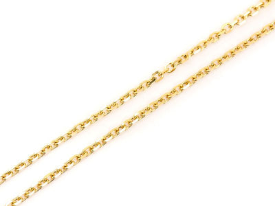 1mm 14K Gold Rolo Chain (White or Yellow or Rose) - from 16 to 24 Inches