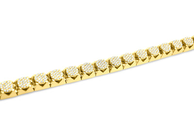 Diamond Tennis Bracelet (6.00CT) in 10K Yellow Gold - 9mm