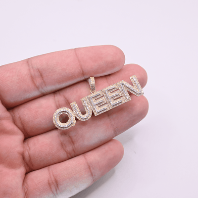 Queen Bling Diamond Pendant (1.00CT) in 10K Gold