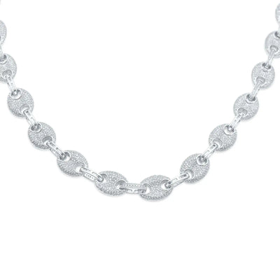 Mariner Diamond Link Chain (7.00CT) in 10K Gold - 9mm (22 inches)