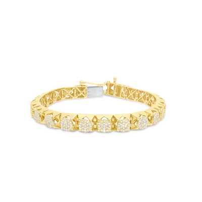 Diamond Tennis Bracelet (6.00CT) in 10K Yellow Gold - 9mm