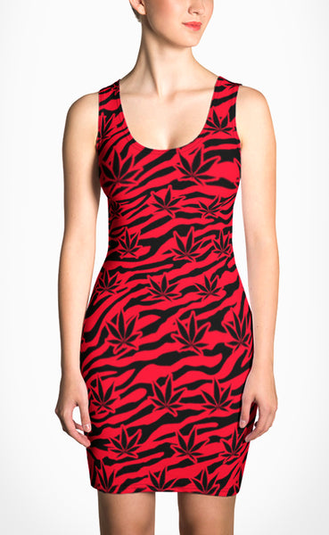 red tiger dress