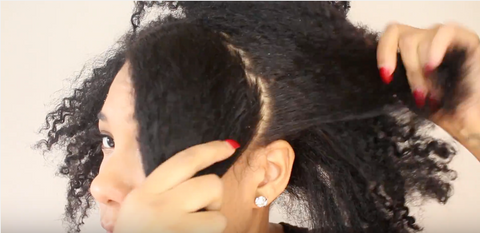 Step 3: Separate your hair into sections, this will determine the size of the twists that get so use your discretion.