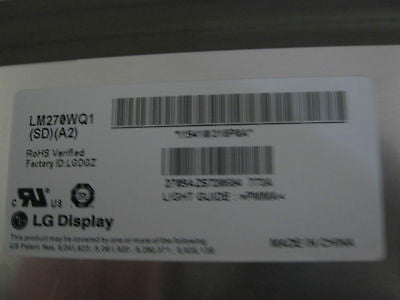 Genuine Apple Imac 27 Lcd Screen Lm270wq1 Sd 661 5527 661 5312 8 Electronic Mac