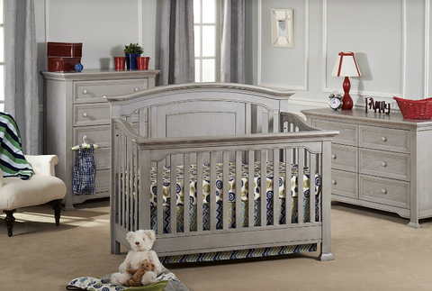 Convertible gray crib