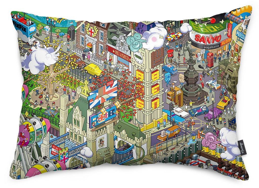 London Throw Pillow