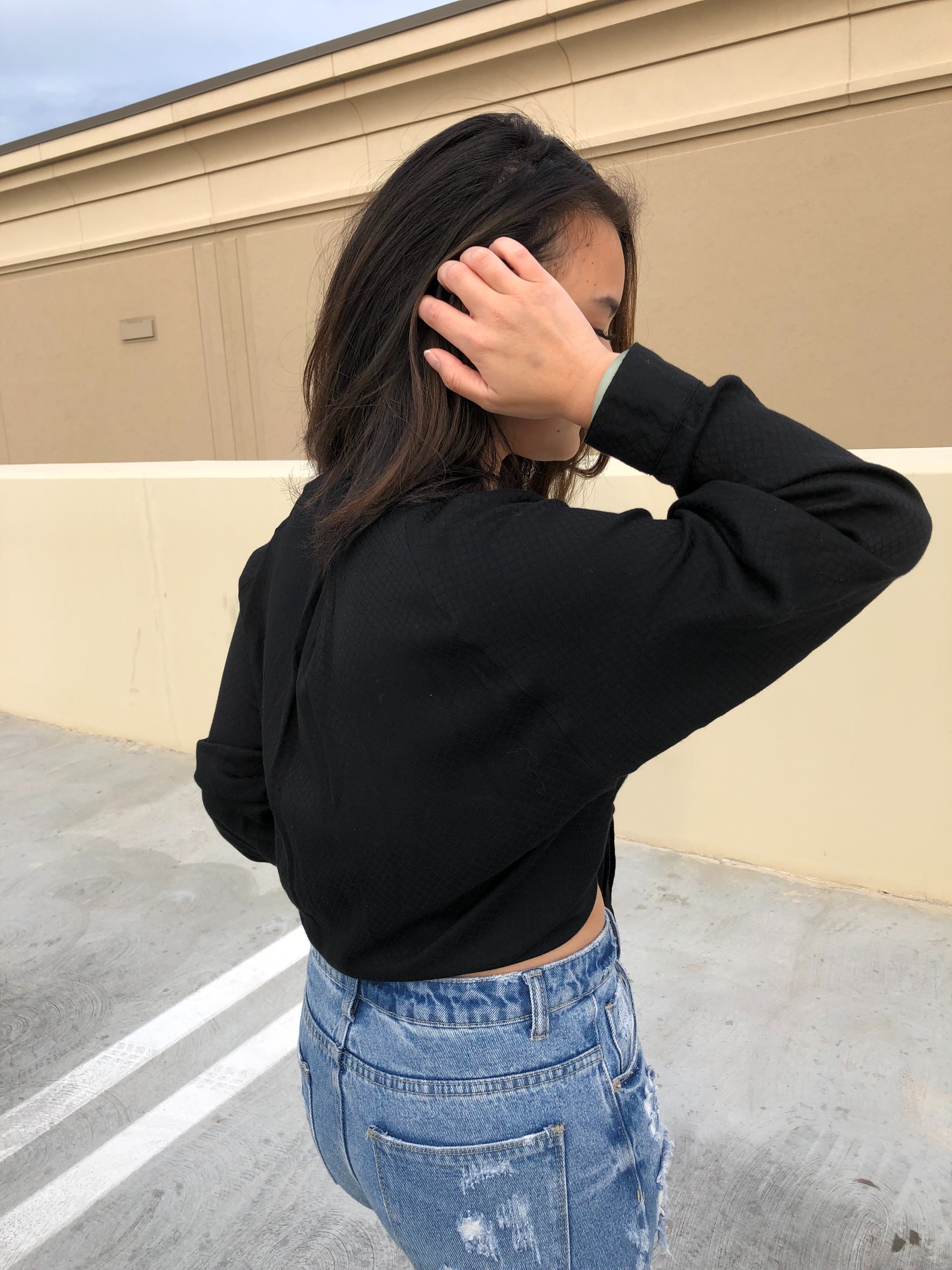 Miya Wrap Top - Black