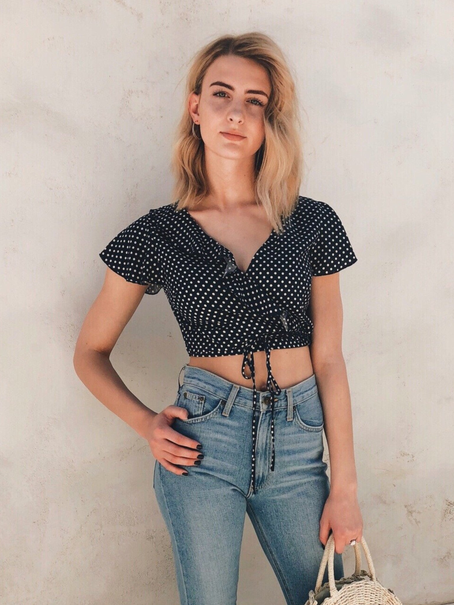 Darly Wrap Crop Top