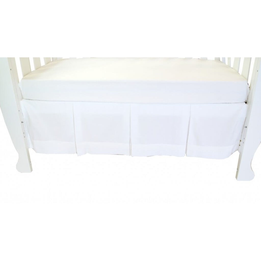 Babyhood Classic White Crib Skirt Dust Ruffle Babyhood Sa