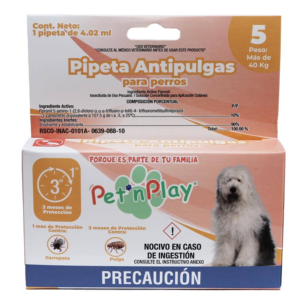 Pipeta Antipulgas Para Mas de 40kg – Casa Luna. El lugar de mascota.