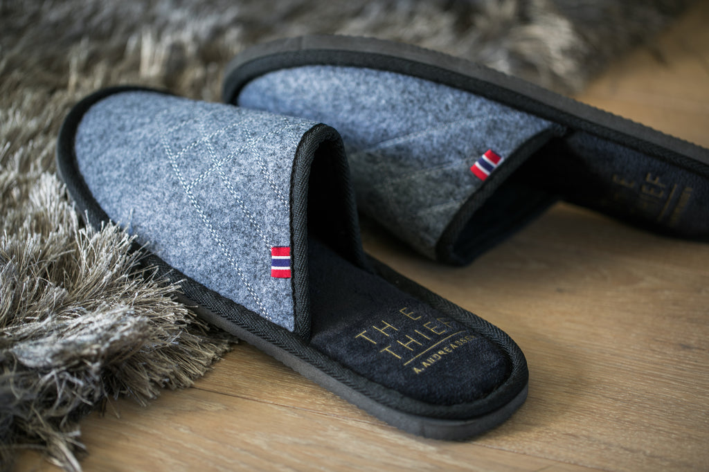 THE THIEF x A. Andreassen slippers in the hotel