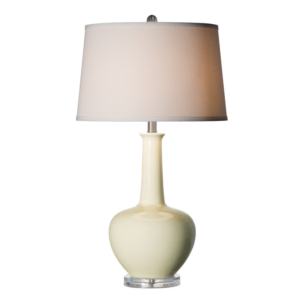 cream ceramic lamp base