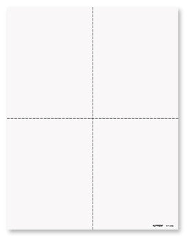 W-2 Forms Blank Paper 4-Up VersionNO Instructions on Back for Laser and Ink Jet Printer 100 Forms & Envelopes 