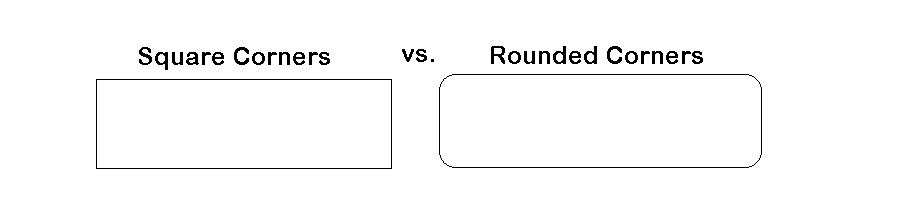 rounded vs square corners