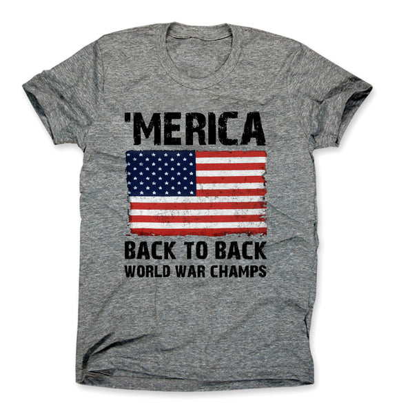 merica back to back world war champs t shirt