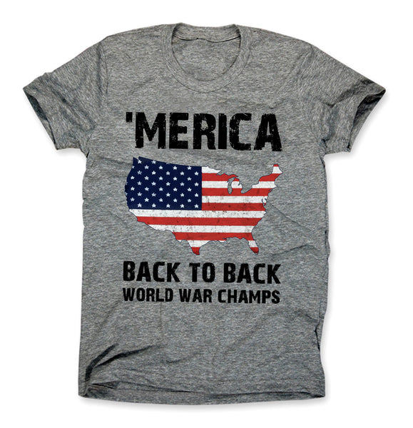 back to back world war champs t shirt