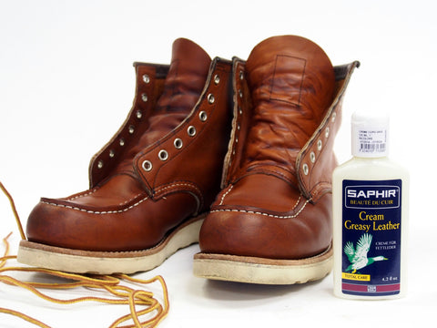 How to care for Horween Chromexcel and Oiled Leathers with Saphir Greasy Leather Cream
