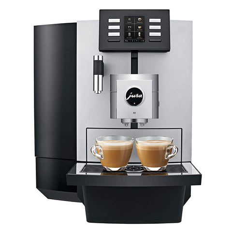 Jura X8 Platinum Automatic Espresso & Cappuccino Machine with Touch Screen, Platinum