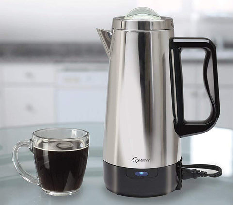 Capresso 405.05 12 Cup Perk Coffee Maker, Stainless Steel