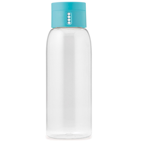 JOSEPH JOSEPH DOT 20-OUNCE WATER BOTTLE WITH HYDRATION COUNTING LID