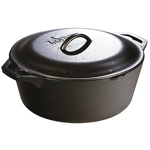 LODGE 7-QUART CAST IRON DUTCH OVEN