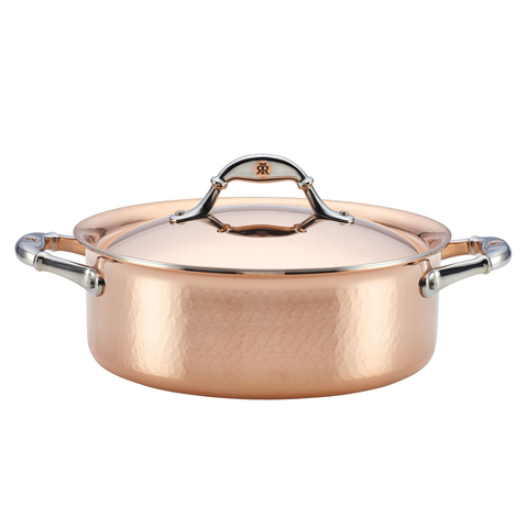 Ruffoni Symphonia Cupra 4-Quart Covered Braiser - Copper