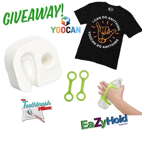 Giveaway! T-Shirt from YooCan, Toothbrush Pillow and 2 Pack Sippy Cup/Bottle EazyHold