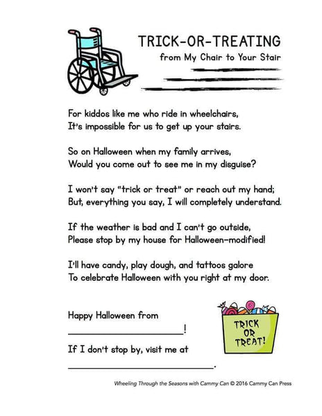 special needs Halloween poem