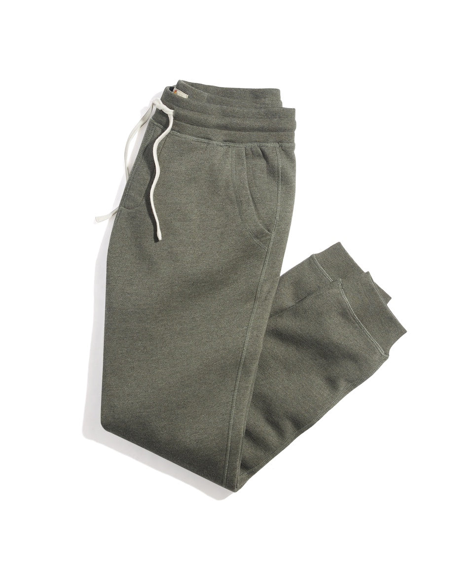 Fleece Jogger Sweatpants in Thyme