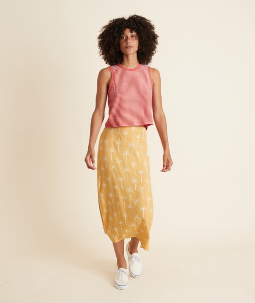 yellow slip skirt