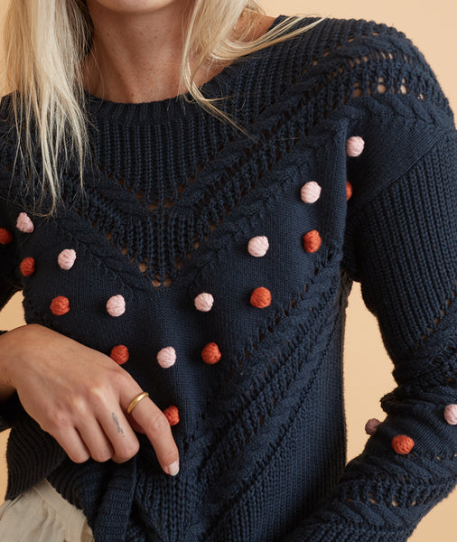 pom pom sweater