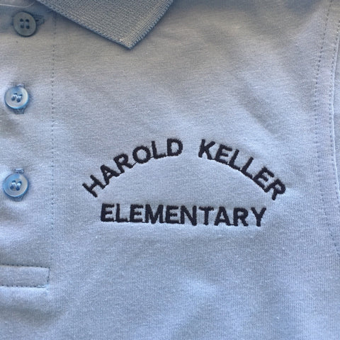 Harold Keller Elementary School Blue Polo