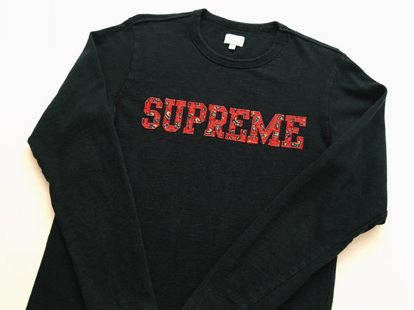 Supreme Paisley L/S Tee - Black – SUPREME ADDICTS