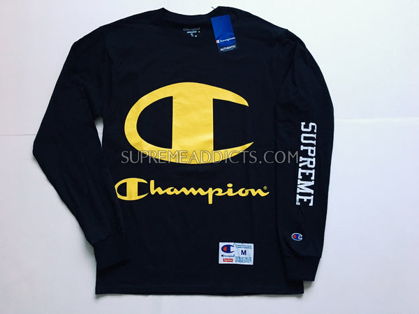 supreme x champion ls tee