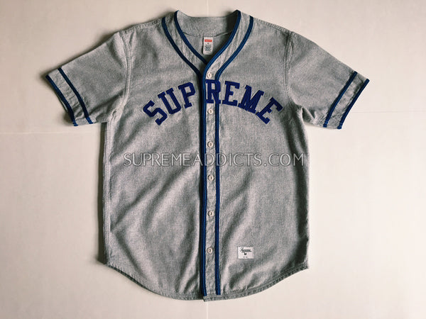 blue and grey baseball jersey