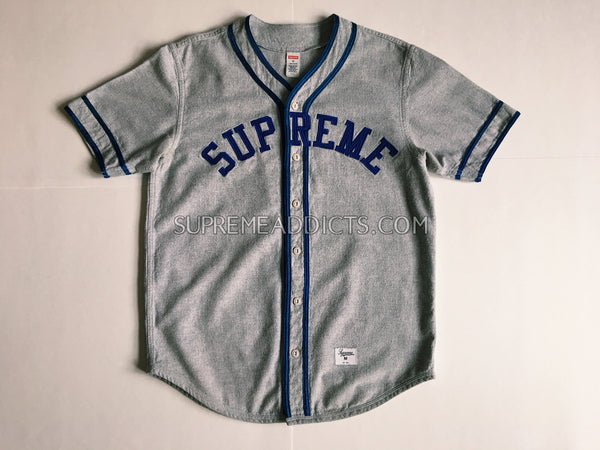 grey and blue baseball jersey