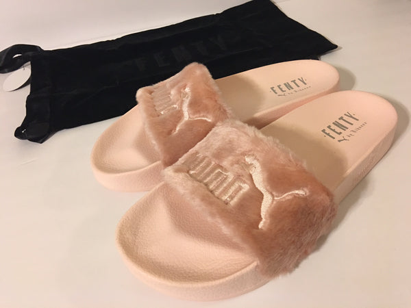 puma fenty slides pink