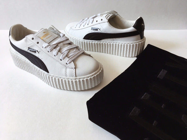 white rihanna pumas