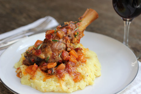 lamb shanks mustard