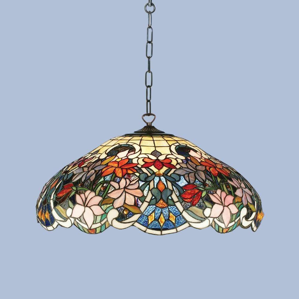 Sullivan Large Tiffany Ceiling Light 1 Bulb Fitting