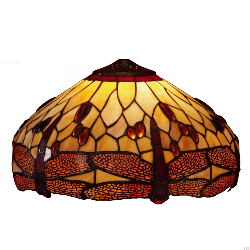 Golden Dragonfly Medium Tiffany Replacement Table Lamp Shade Tiffany