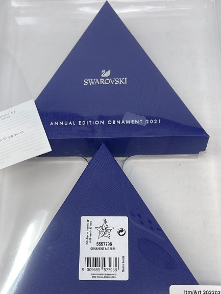 SWAROVSKI Christmas Ornament Annual Annual Edition 2021, Clear, One Size