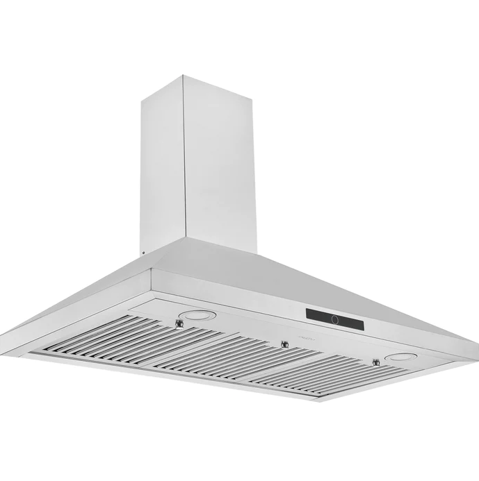 Ancona AN-1543 36 in. Convertible Wall-Mounted Pyramid Range Hood in Stainless Steel