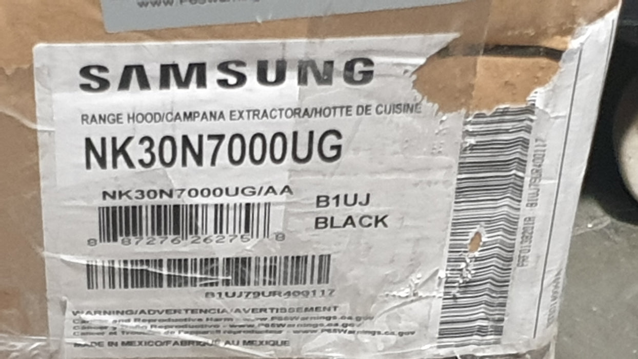 Samsung 30" Black Stainless Steel Range Hood (NK30N7000UG/AA) *See Condition Details*