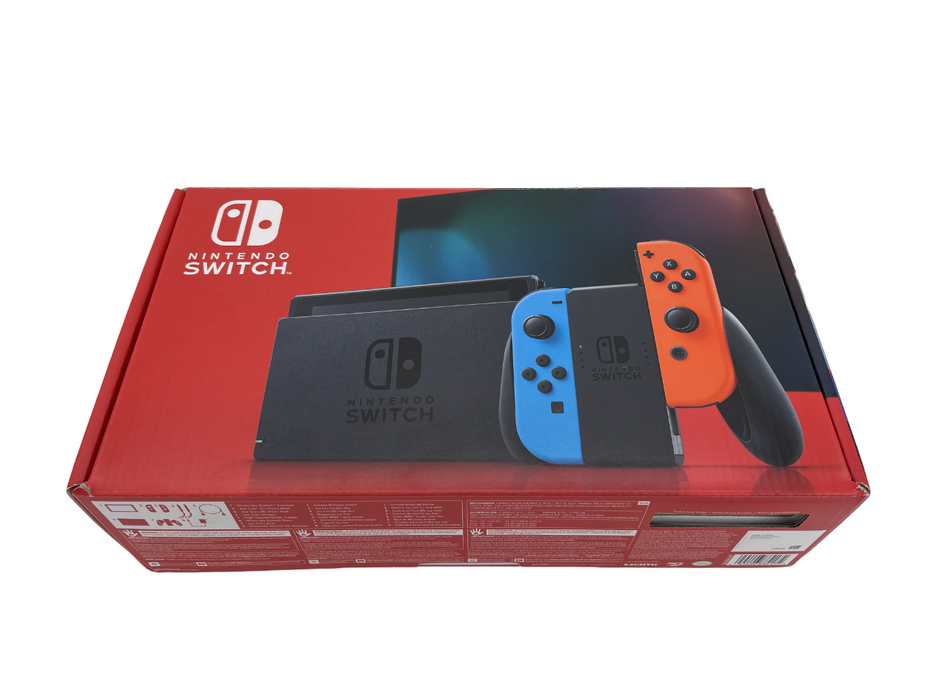 Nintendo Switch Console with Neon Blue and Red Joy-Con (Includes Case)