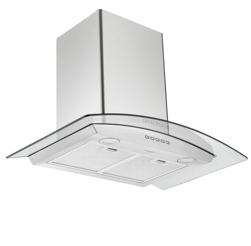 Ancona AN-1134 30 in. Stainless Steel Wall-Mounted Glass Canopy Range Hood