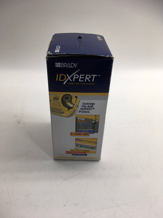 Brady XF-151-499 Idxpert 2.25" Width X 1" Height, B-499 Nylon Cloth, Matte Finish Black on White Label (115 Per Cartridge)