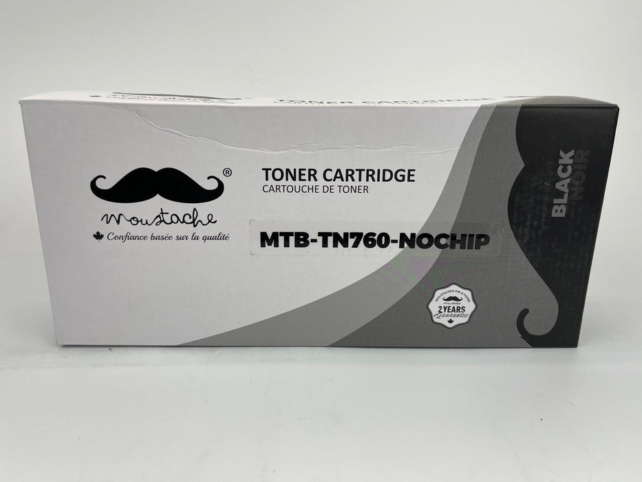 Brother MTB-TN760-NOCHIP Black Toner Cartridge High Yield