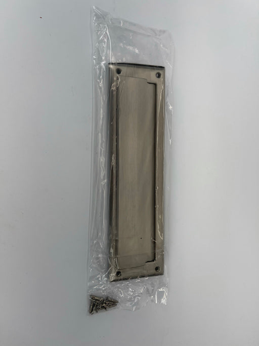 Deltana Door Mail Slot With Interior Flap Brushed Nickel